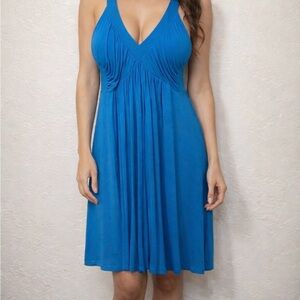 Calvin Klein Vibrant Blue Halter Neck Dress